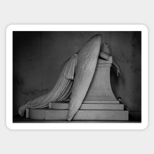 Weeping Angel Statue  B+W 1 Sticker